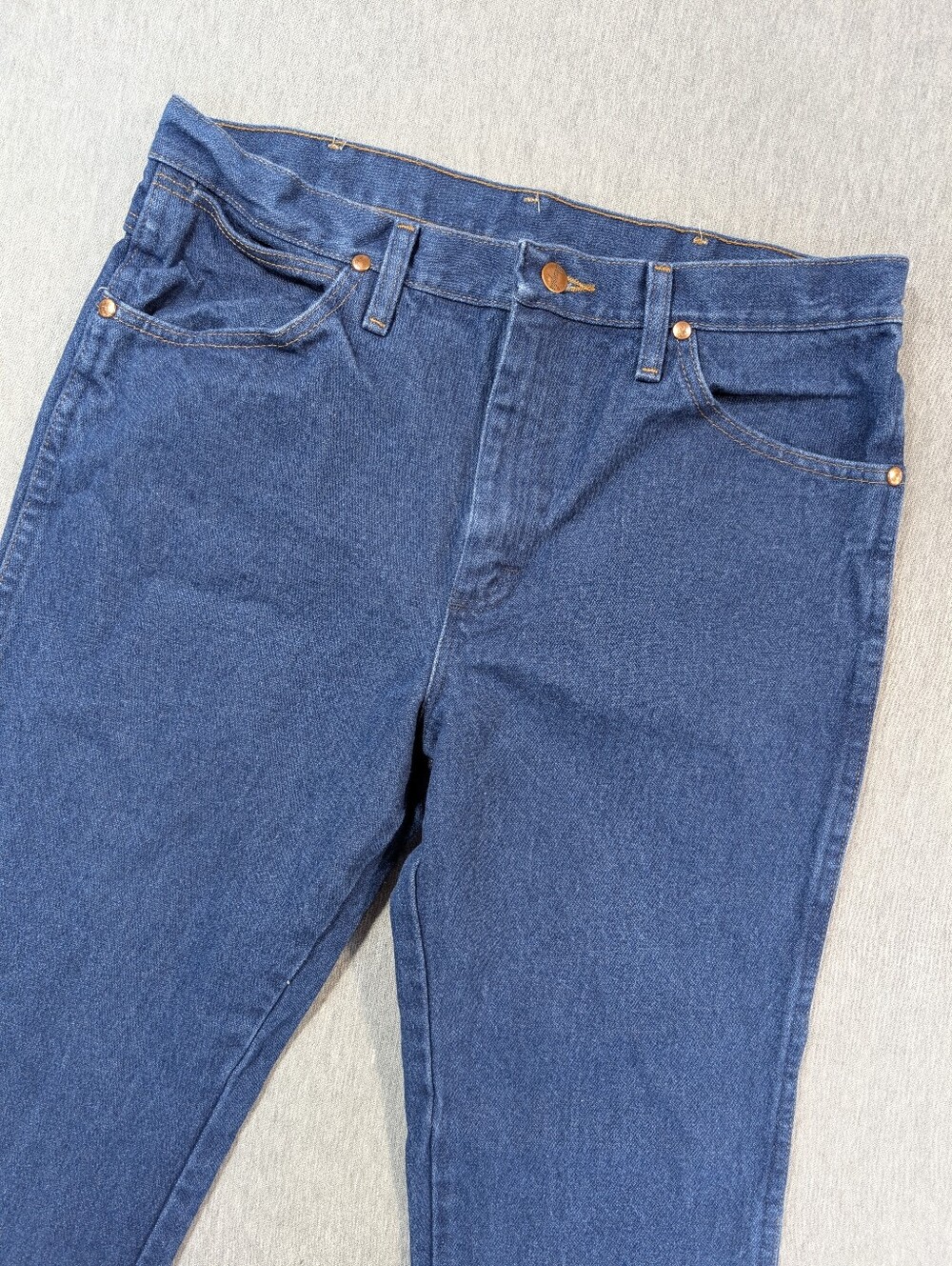 Wrangler Cowboy Cut Slim Fit Jeans Men's 33 X 30 Blue Indigo